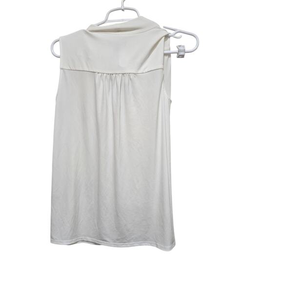 Tommy Hilfiger Ivory Sleeveless Blouse Size Small NWT - Picture 2 of 11